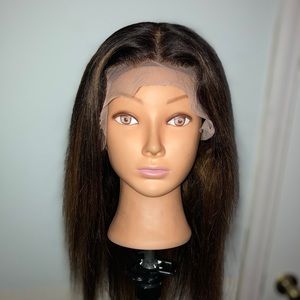 Lace front wig human hair